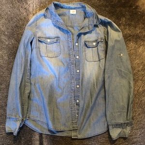 J. Crew Denim Top - Small